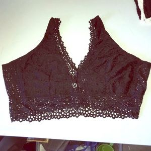 Altar’d State Black Lace Bra / Bralette XL